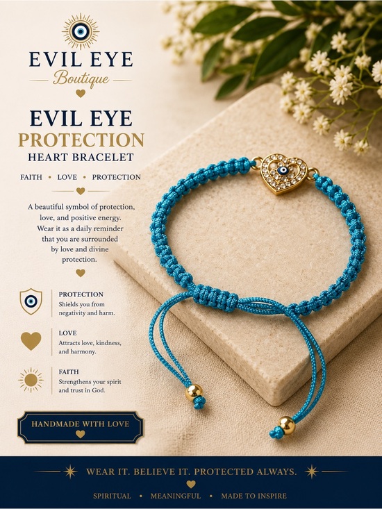 Jewelry - Turquoise Heart Protection Bracelet